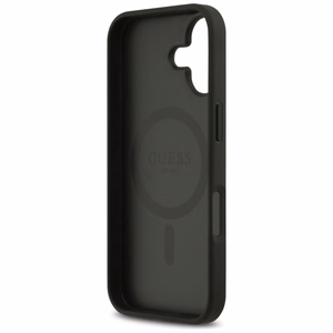 Guess 4G Circle Classic Logo MagSafe Suojakuori iPhone 17:lle - musta