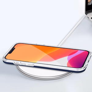 Kirkas 3in1 tapauksessa iPhone 13 Pro sininen kehys geeli kansi