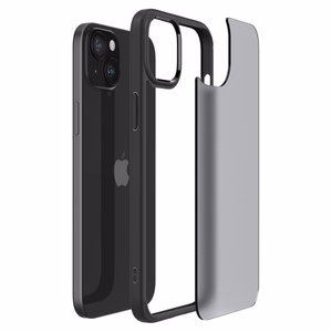 Spigen Ultra Hybrid suojakuori laitteelle iPhone 15 6.1", huurrettu musta