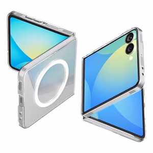 Spigen AirSkin Samsung Galaxy Z Flip 7 kristallinkirkas valkoinen