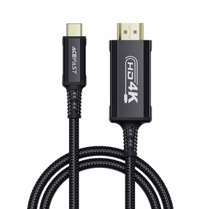 Acefast C1 USB-C / HDMI videokaapeli 4K 60 Hz HDR 1,8 m - musta