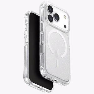 Uniq LifePro Xtreme Magclick Lataussuojakuori iPhone 17 Pro:lle - Läpinäkyvä-Glitter