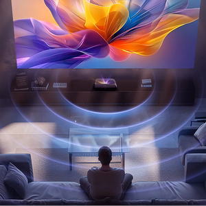 Yaber K300s Multimedia Laser RGB FullHD 1080p Projektori JBL Kaiuttimilla - Musta