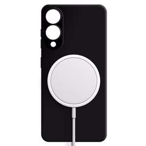 3mk Hardy Silicone MagCase Suojakuori Samsung Galaxy S25 Edge:lle - musta