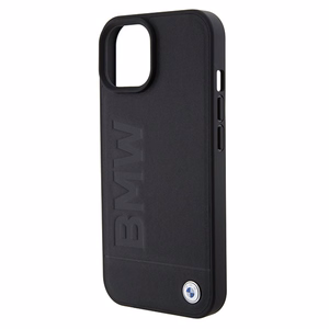 BMW BMHMP15SSLLBK iPhone 15 6,1 musta/musta Magsafe kovakuori Signature Logo Imprint