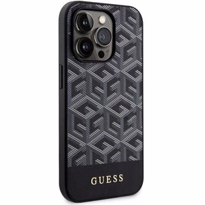 Guess GUHMP14LHGCFSEK iPhone 14 Pro suojakuori MagSafe GCUBE musta