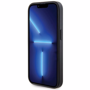 Guess GUHCP15LPS4DGPK iPhone 15 Pro 6,1 musta/musta kovakuori Strass Metal Logo