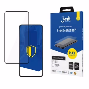 3mk FlexibleGlass Max musta hybridisuojalasi Samsung Galaxy S22+ 5G:lle