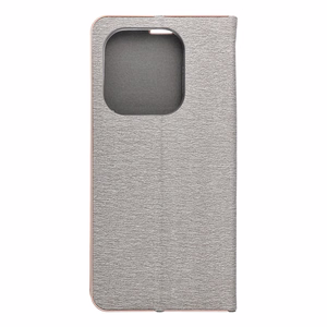 Läppäsuojakuori Xiaomi Redmi NOTE 14 4G:lle (GLOBAL - 164,84mm x 78,15mm x 8,16mm) Luna Book Gold hopeinen