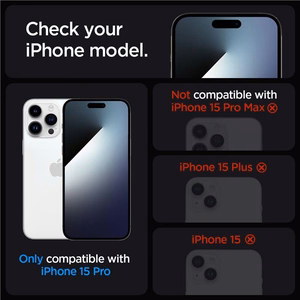 Spigen tempered glass GLAS.TR "EZ FIT" 2-pack for iPhone 15 Pro 6,1" clear