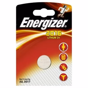 Energizer CR2016 litiumparisto, 1 kpl