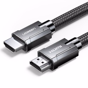 Ugreen HDMI 2.1 -kaapeli 8K 60 Hz / 4K 120 Hz 3D 48 Gbps HDR VRR QMS ALLM eARC QFT 2 m harmaa (HD135 70321)