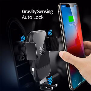 Rock Magnetic gravity car holder EDZ-03 induction to air vent black