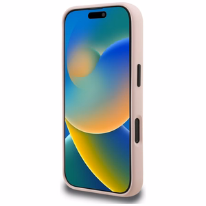 Karl Lagerfeld Silikoninen Karl Sketch MagSafe Suojakuori iPhone 16 Pro Max:lle - Vaaleanpunainen
