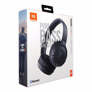 JBL Tune 510 korvien päällä olevat langattomat kuulokkeet mustat
