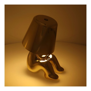 Pöytälamppu yöpöydälle GOLD MAN Art Deco istuva (versio 4) MLTL