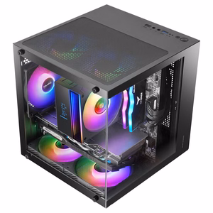 Mars Gaming MC-CUBE – Mini Tower computer case, black