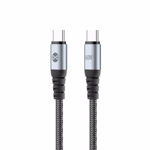 Forever Braix kaapeli USB-C - USB-C 1,0 m 60W musta