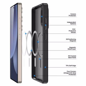 DUX DUCIS suojakuori YIND yhteensopiva MagSafe Samsung S25 Ultra:lle musta