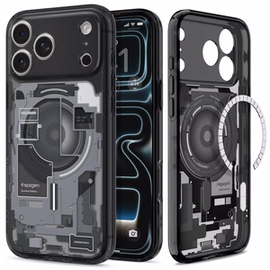 Spigen Ultra Hybrid MagSafe Zero One -suojakuori iPhone 18 Pro / 17 Pro -malleille, musta