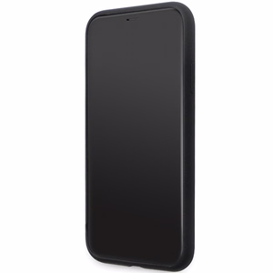 Karl Lagerfeld Suojakuori iPhone 11:lle KLHCN61SMHKNPK musta HC Silikoninen Ikonik Metal Pin
