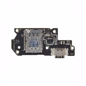Charging Port Compatible With Xiaomi Redmi Note 12 Pro+ 5G with Flex / Silver OEM