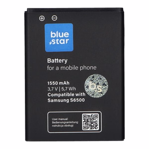 Akku Samsung Galaxy Mini 2 S6500 / Galaxy Young S6310 / Galaxy Ace Plus S7500:lle 1550 mAh Blue Star Premium