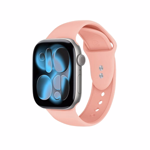 Crong Liquid ranneke Apple Watch 38 / 40 / 41 / 42 mm -kellolle, lohenpunainen