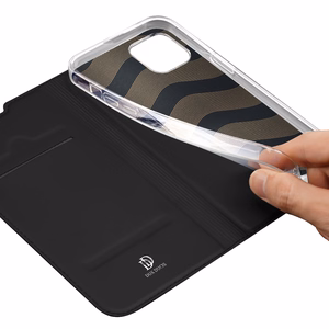 Dux Ducis Skin Pro Holster Flip Cover iPhone 14 Plus -puhelimelle musta