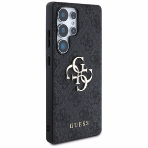 Guess Big 4G Logo Classic Logo Suojakuori Samsung Galaxy S25 Ultralle musta
