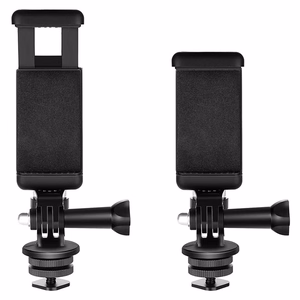 Phone/Sports Camera Holder with Adapter - Black