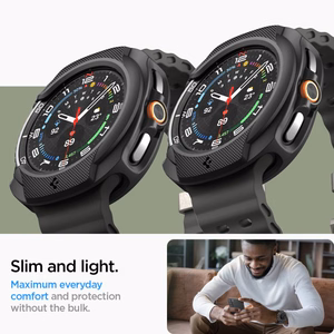 Spigen Liquid Air Suojakuori Samsung Galaxy Watch 8 Classic 46mm:lle - Musta