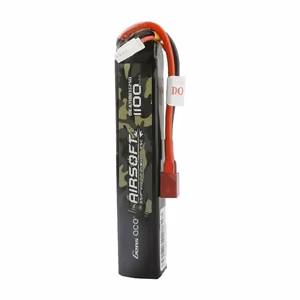 Lipo Gens Ace 25C 1100 mAh 3S1P 11,1 V:n airsoft-aseen akku, T-liittimellä