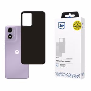 3mk Matt Case Motorola Moto E14 / G04 / G04S:lle - Musta