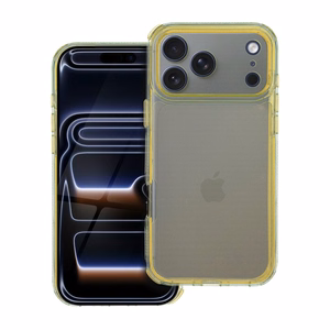 Suojakuori iPhone 17 PRO MAX:lle Matrix Clear keltainen