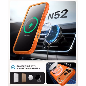 Supcase IBLSN Ares Flip MagSafe Suojakuori iPhone 17 Pro Max:lle - Oranssi