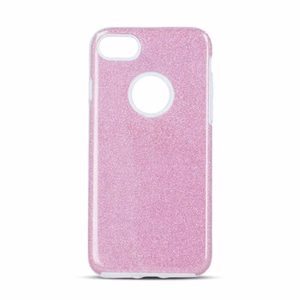 Glitter 3in1 Suojakuori iPhone 17 Pro Max 6,9":lle vaaleanpunainen