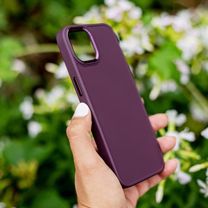 Satin case for Xiaomi Redmi Note 13 5G burgundy