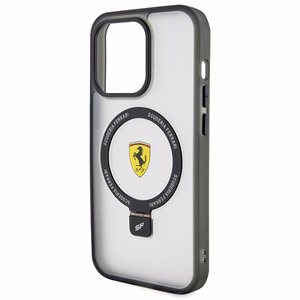Ferrari FEHMP15LUSCAH iPhone 15 Pro 6.1 läpinäkyvä kovakuori Ring Stand 2023 Collection MagSafe