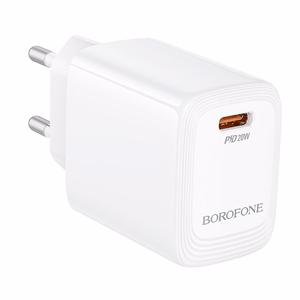 Borofone Wall charger BN26 Fuente - Type C - PD 20W white