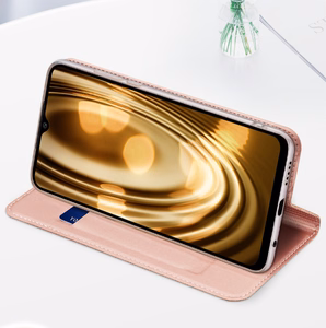 Dux Ducis Skin Pro tapauksessa Oppo Reno 8 flip kansi kortti lompakko jalusta musta