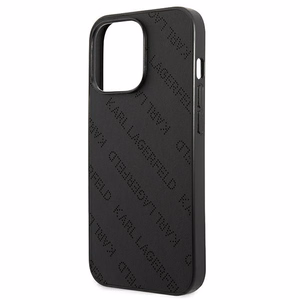 Karl Lagerfeld Perforated Allover Suojakuori iPhone 13 Pro Max 6.7" - Musta