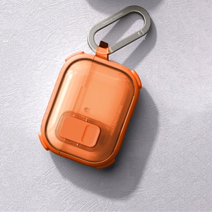AmazingThing Titan Pro Mag Case Clear Suojakuori AirPods Pro 3 -kuulokkeille - oranssi