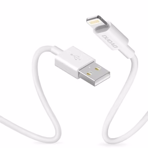 Dudao L1L USB-A - Lightning -kaapeli 3A 1 m - valkoinen