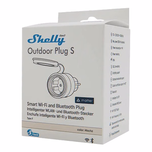 SHELLY Outdoor Plug S Gen3 älypistoke Mocha