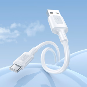 Borofone kaapeli BX111 Feliz (m) - USB - Type C - 3A 1 metri valkoinen