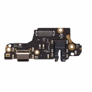 Charging Port Compatible With Xiaomi Redmi Note 9 with Flex Silver OEM
