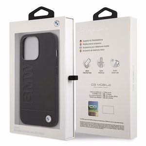 Etui BMW BMHMP14LSLLBK iPhone 14 Pro 6,1" tšarni/musta kovakotelo Allekirjoitus Logo Jälki Magsafe