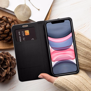 Läppäsuojakuori iPhone 14 PRO:lle Luna Book Carbon musta