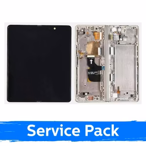 LCD-näyttö Samsung F936 Z Fold4 (SISEMPI) kehyksellä / Beige / (Service Pack)